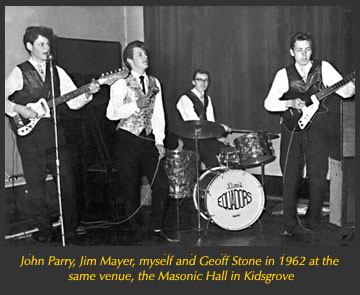 Our second appearance at the Masonic Hall, Kidsgrove a year later in 1962